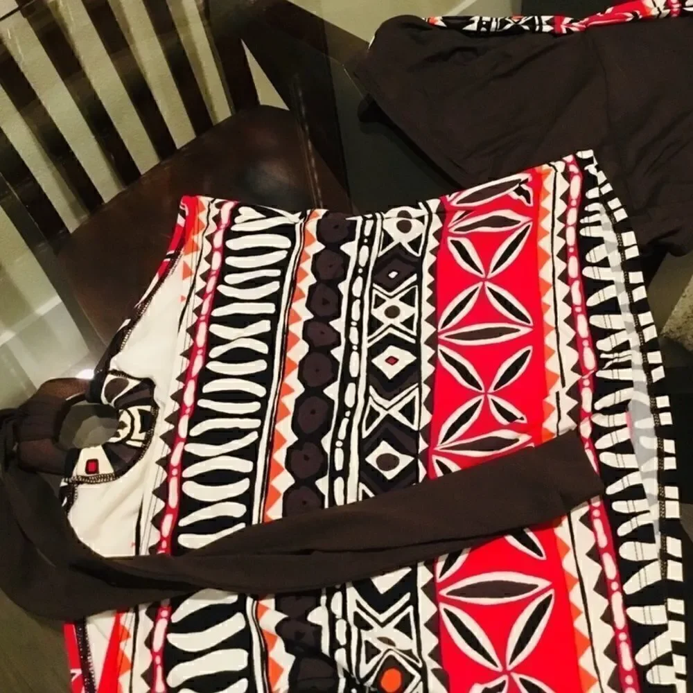Le Blanca tankini /bikini tribal print